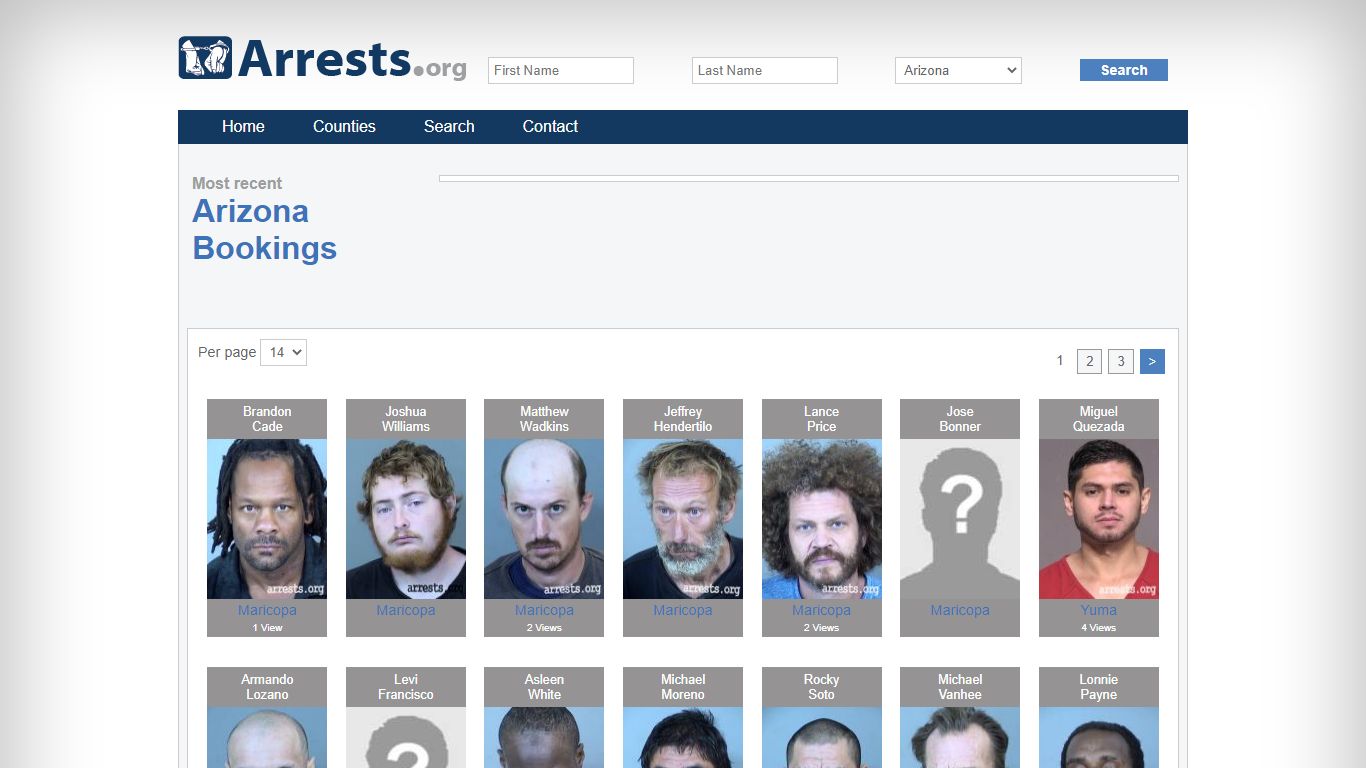 Arizona Arrests and Inmate Search